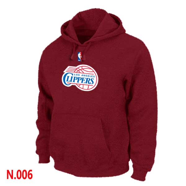 Mens Los Angeles Clippers Red Pullover Hoodie